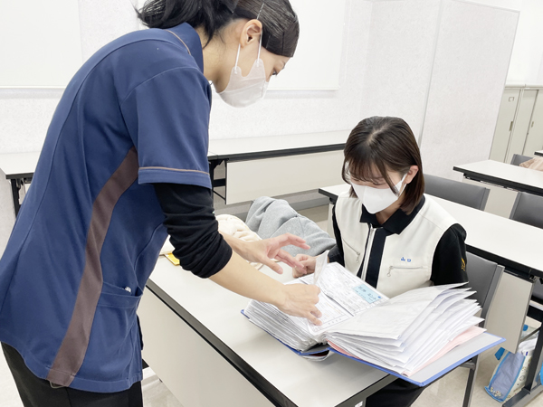 お客様の接客を実践♪